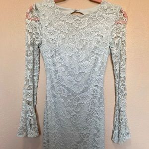 Lace Blue Dress